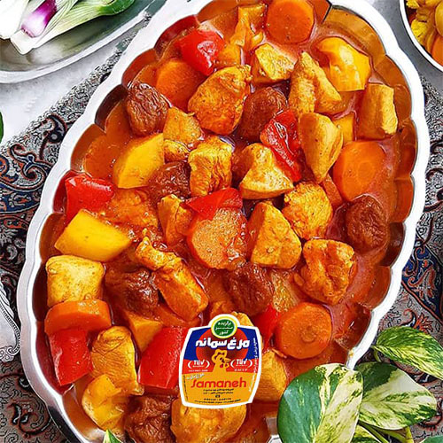 تاس کباب مرغ سمانه