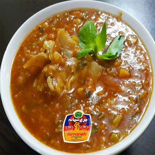 سوپ گوشت بوقلمون سمانه